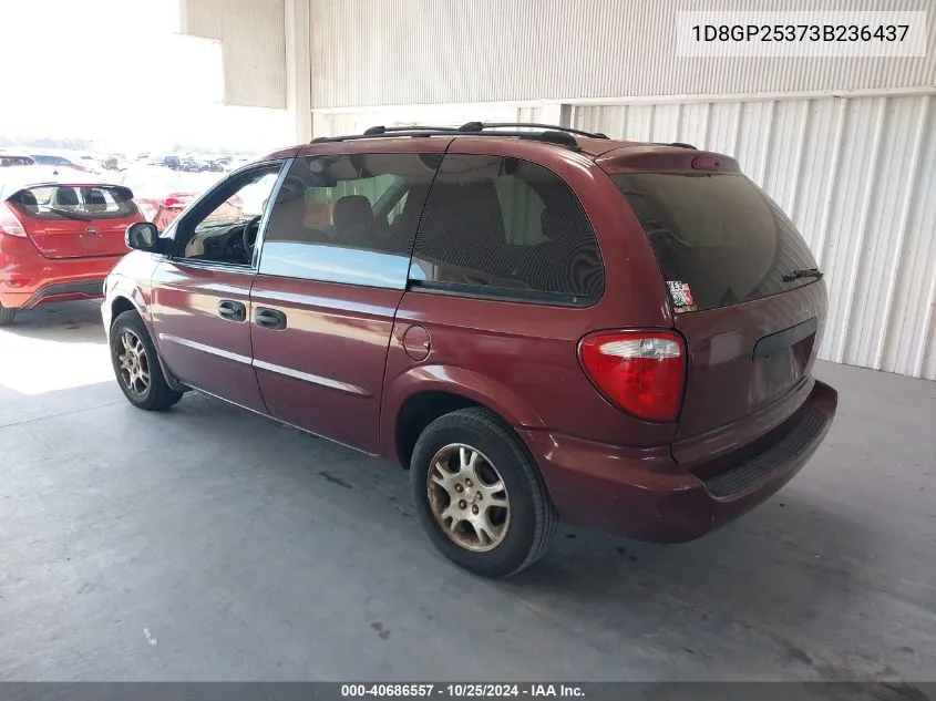 2003 Dodge Caravan Se VIN: 1D8GP25373B236437 Lot: 40686557