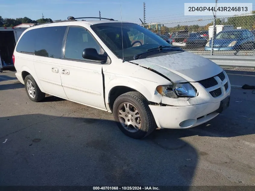 2003 Dodge Grand Caravan Sport VIN: 2D4GP44L43R246813 Lot: 40701068