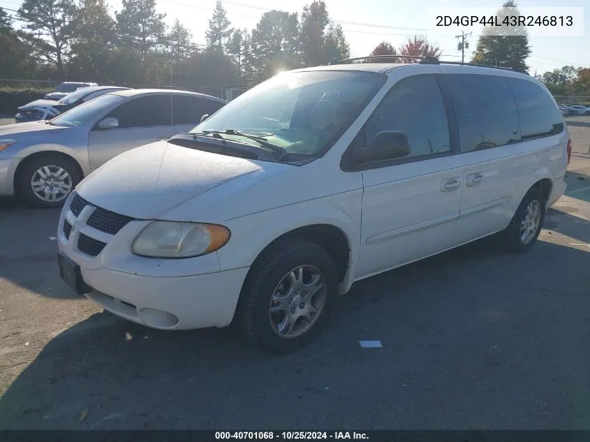 2003 Dodge Grand Caravan Sport VIN: 2D4GP44L43R246813 Lot: 40701068