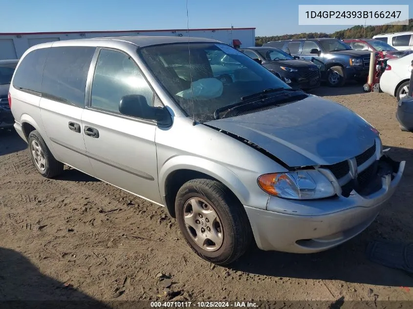 2003 Dodge Grand Caravan Se VIN: 1D4GP24393B166247 Lot: 40710117