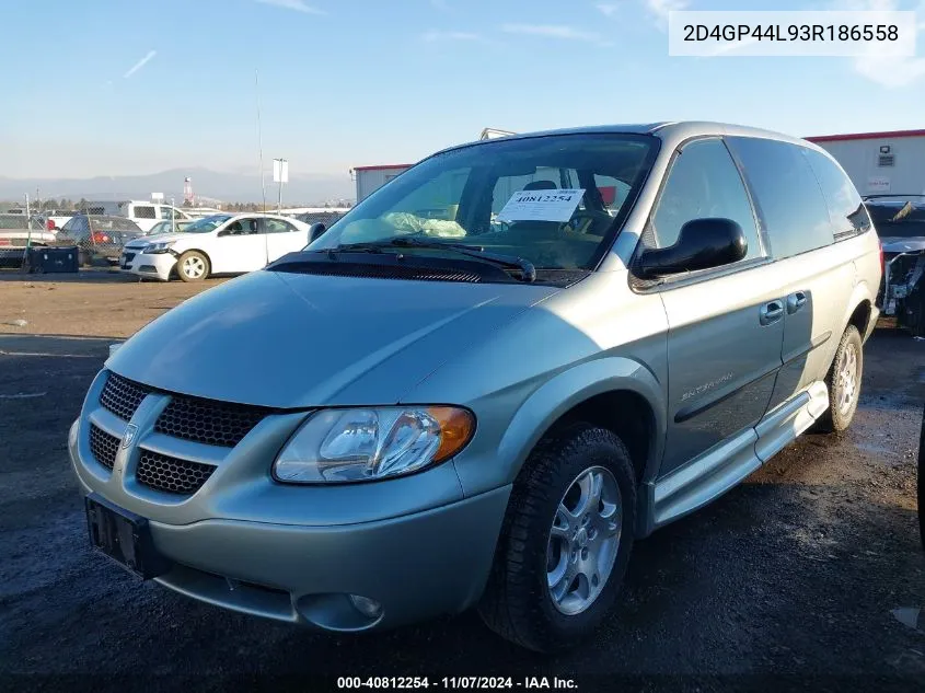 2003 Dodge Grand Caravan Sport VIN: 2D4GP44L93R186558 Lot: 40812254