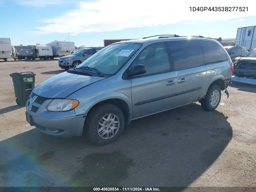 2003 Dodge Grand Caravan Sport VIN: 1D4GP44353B277521 Lot: 40828534