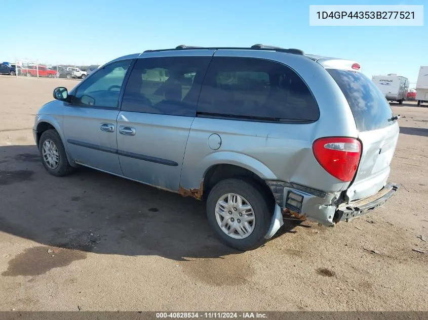 2003 Dodge Grand Caravan Sport VIN: 1D4GP44353B277521 Lot: 40828534