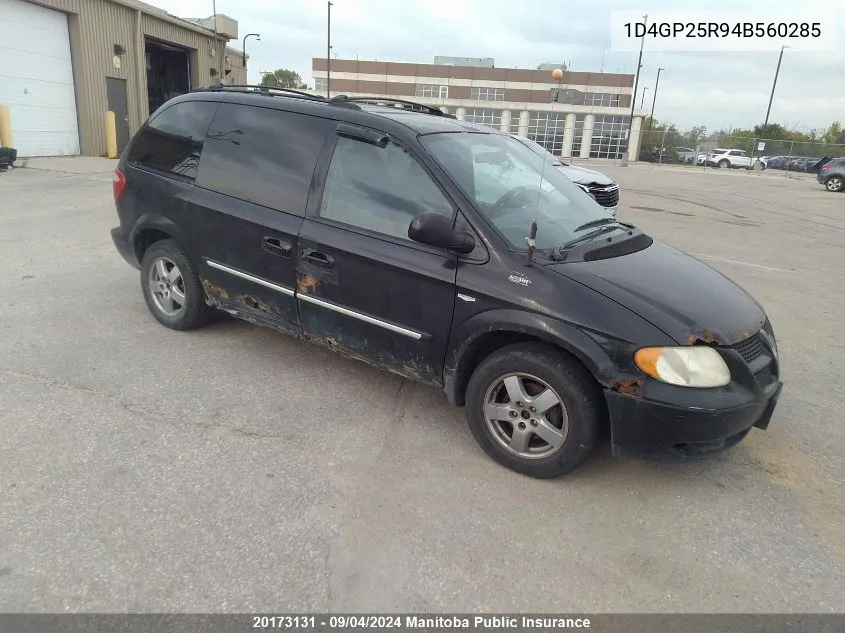 2004 Dodge Caravan Se VIN: 1D4GP25R94B560285 Lot: 20173131