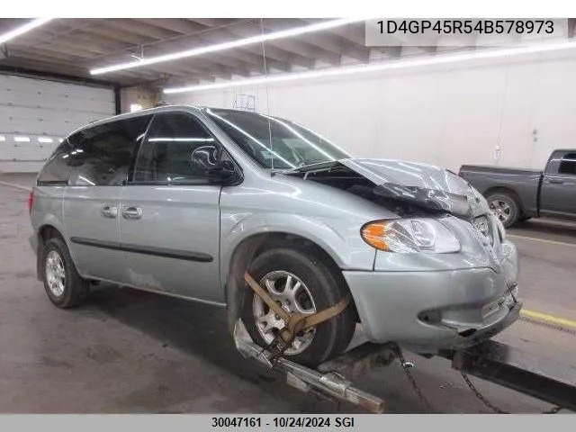 2004 Dodge Caravan Sxt VIN: 1D4GP45R54B578973 Lot: 30047161