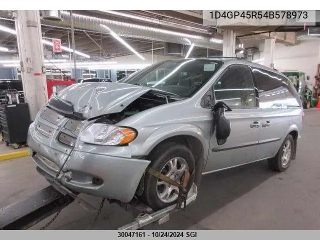 2004 Dodge Caravan Sxt VIN: 1D4GP45R54B578973 Lot: 30047161