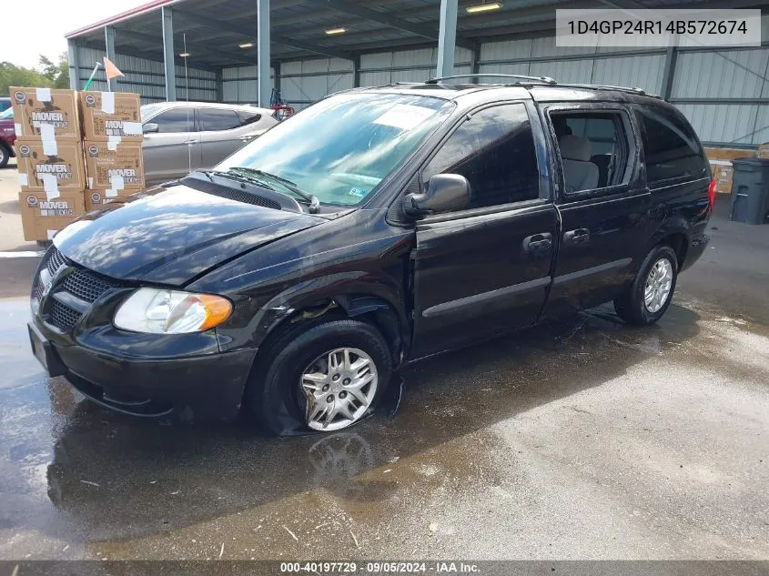 2004 Dodge Grand Caravan Se VIN: 1D4GP24R14B572674 Lot: 40197729