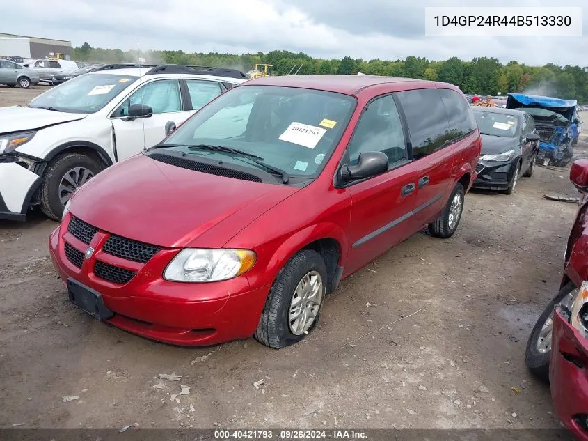 2004 Dodge Grand Caravan Se VIN: 1D4GP24R44B513330 Lot: 40421793