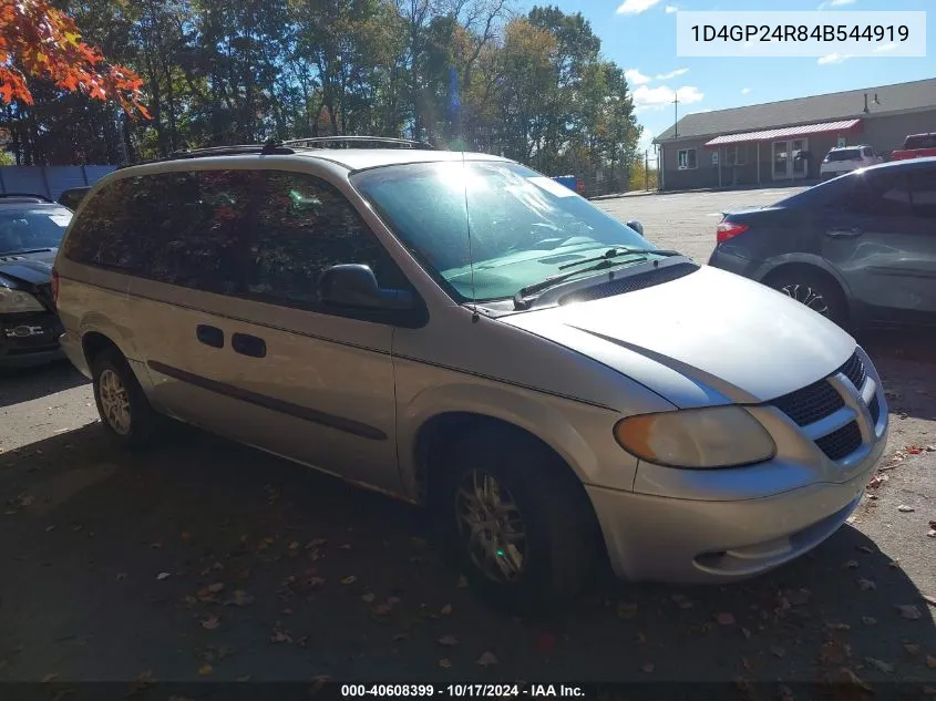 2004 Dodge Grand Caravan Se VIN: 1D4GP24R84B544919 Lot: 40608399