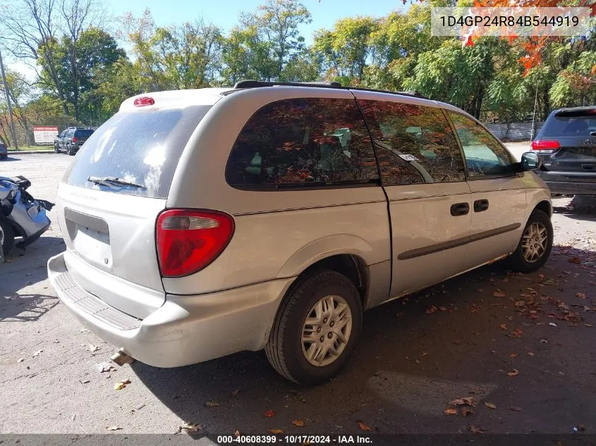 2004 Dodge Grand Caravan Se VIN: 1D4GP24R84B544919 Lot: 40608399