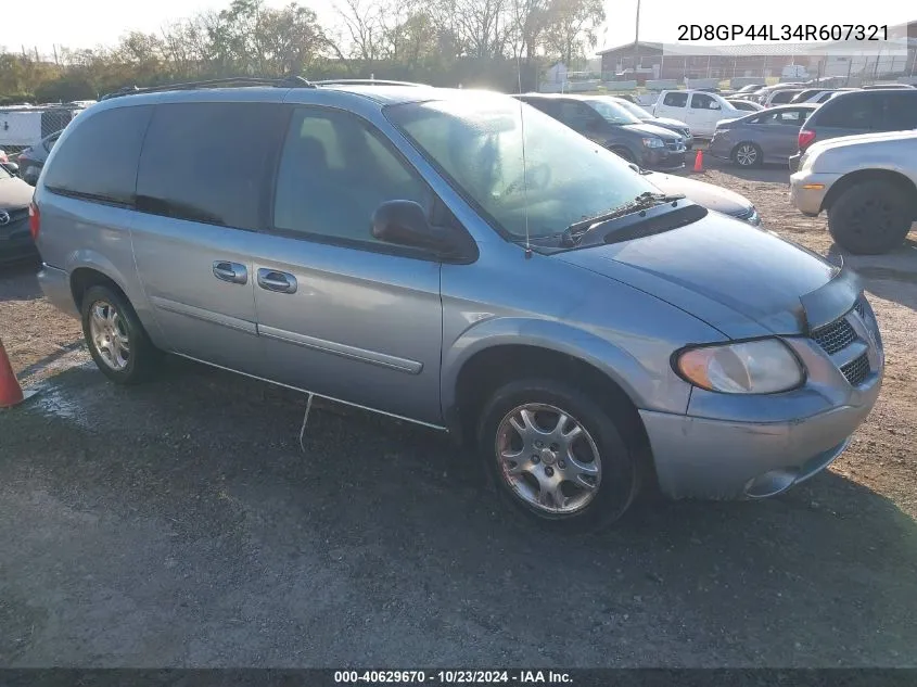 2004 Dodge Grand Caravan Sxt VIN: 2D8GP44L34R607321 Lot: 40629670