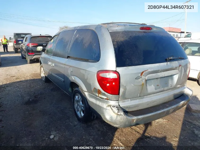 2004 Dodge Grand Caravan Sxt VIN: 2D8GP44L34R607321 Lot: 40629670