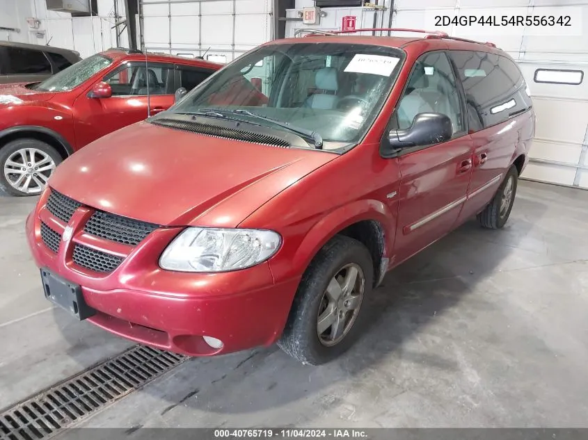 2004 Dodge Grand Caravan Sxt VIN: 2D4GP44L54R556342 Lot: 40765719