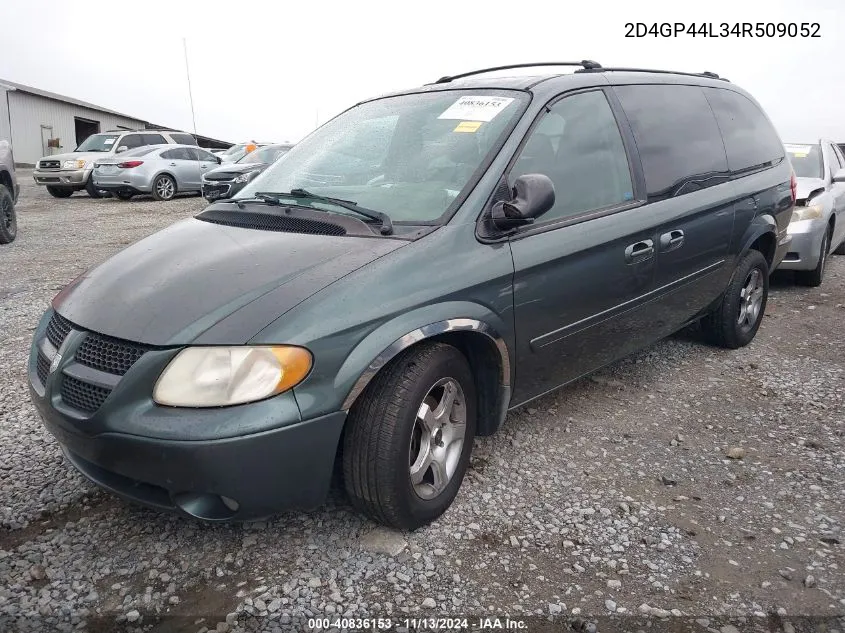 2004 Dodge Grand Caravan Sxt VIN: 2D4GP44L34R509052 Lot: 40836153