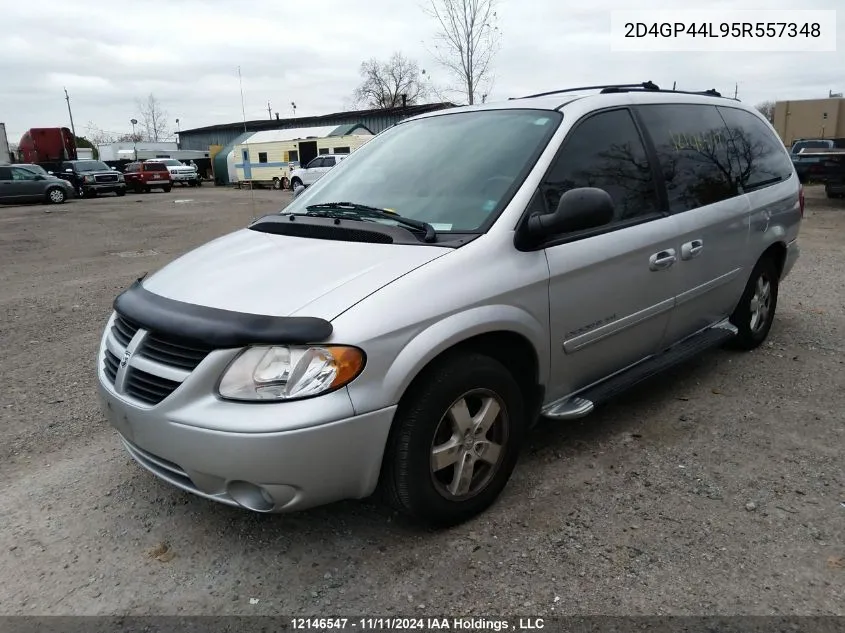 2005 Dodge Grand Caravan Sxt VIN: 2D4GP44L95R557348 Lot: 12146547