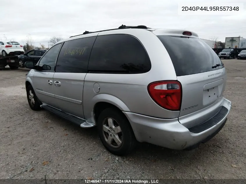 2005 Dodge Grand Caravan Sxt VIN: 2D4GP44L95R557348 Lot: 12146547