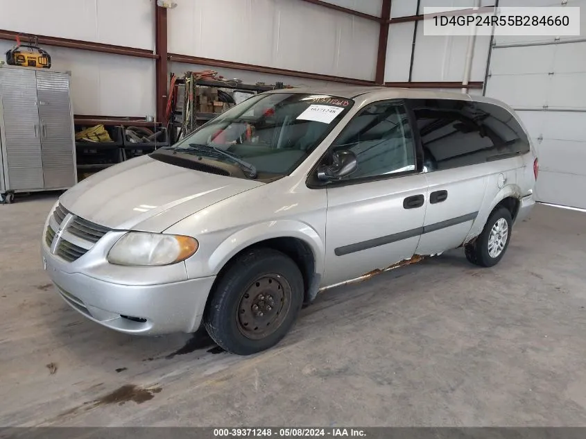 2005 Dodge Grand Caravan Se VIN: 1D4GP24R55B284660 Lot: 39371248