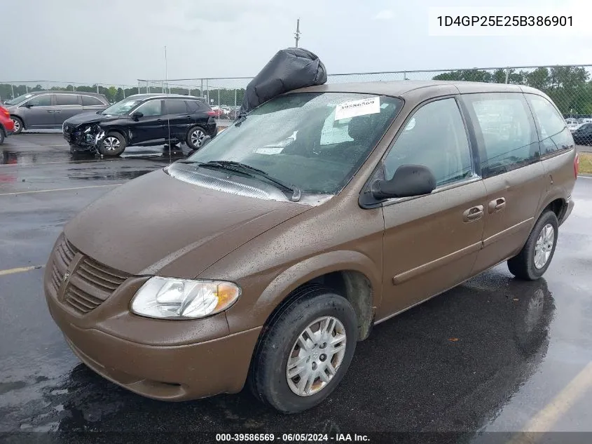 2005 Dodge Caravan Se VIN: 1D4GP25E25B386901 Lot: 39586569