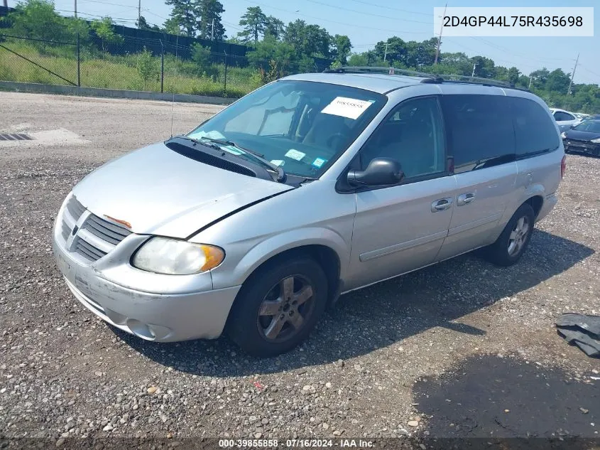 2005 Dodge Grand Caravan Sxt VIN: 2D4GP44L75R435698 Lot: 39855858