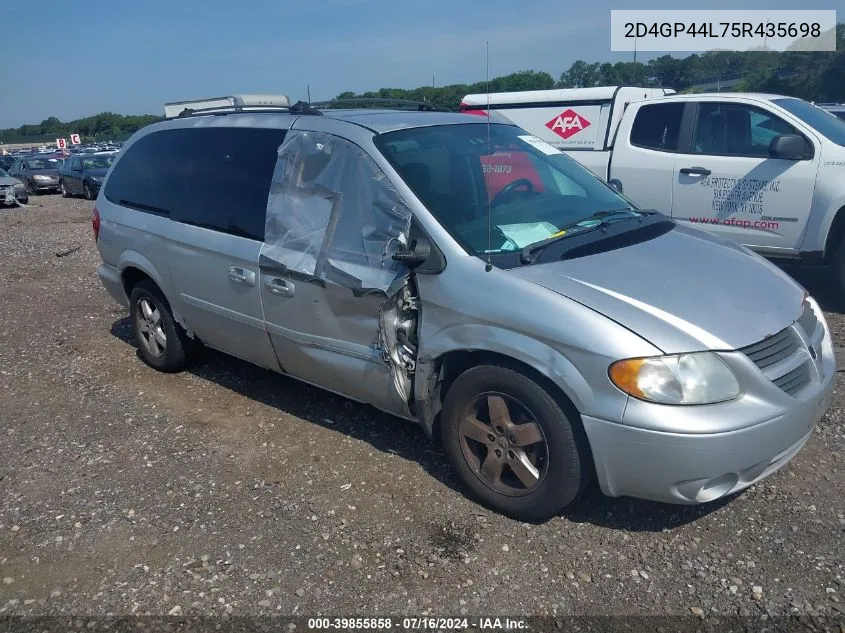 2005 Dodge Grand Caravan Sxt VIN: 2D4GP44L75R435698 Lot: 39855858