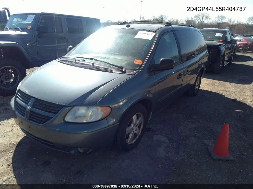 2005 Dodge Grand Caravan Sxt VIN: 2D4GP44L55R404787 Lot: 39877910