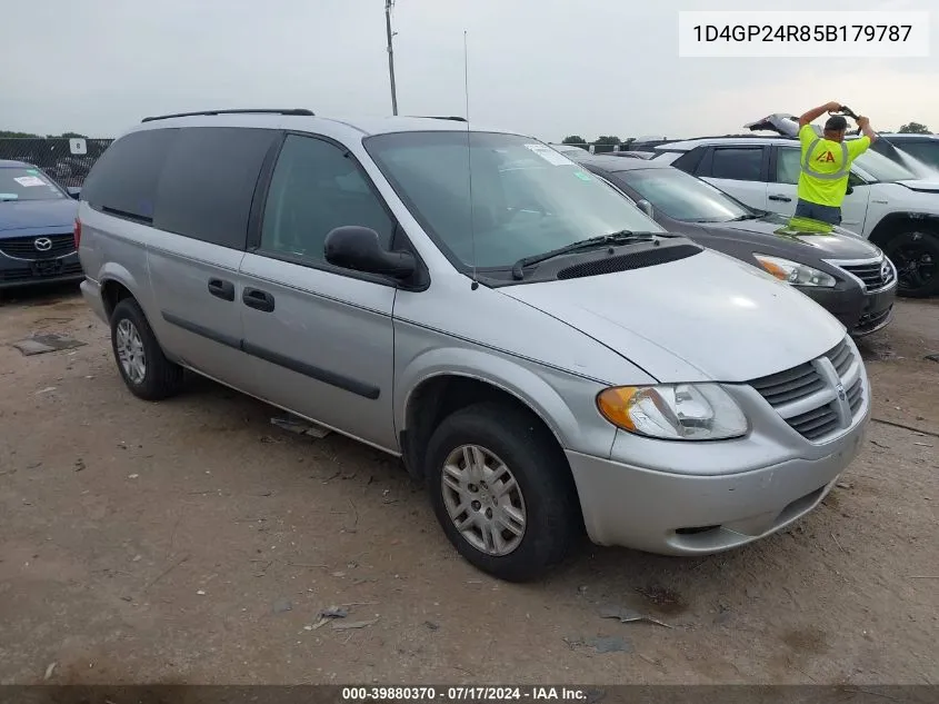 2005 Dodge Grand Caravan Se VIN: 1D4GP24R85B179787 Lot: 39880370