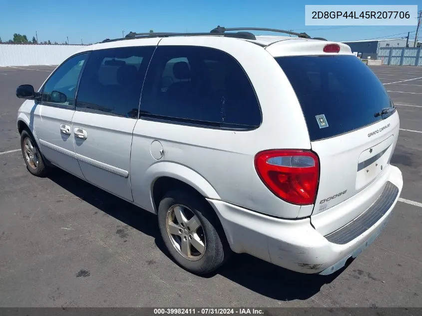 2005 Dodge Grand Caravan Sxt VIN: 2D8GP44L45R207706 Lot: 39982411