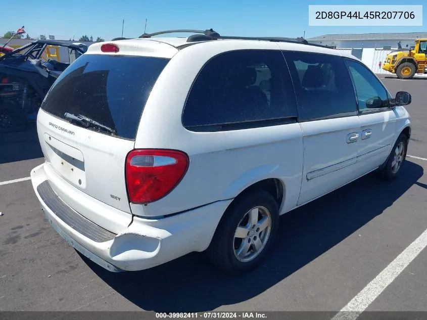 2005 Dodge Grand Caravan Sxt VIN: 2D8GP44L45R207706 Lot: 39982411