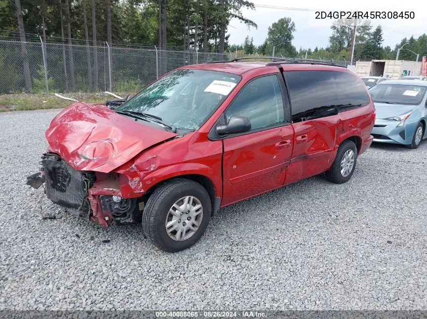 2005 Dodge Grand Caravan Se VIN: 2D4GP24R45R308450 Lot: 40088065