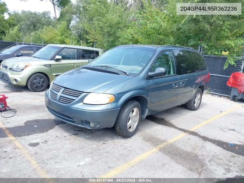 2005 Dodge Grand Caravan Sxt VIN: 2D4GP44L95R362236 Lot: 40157465