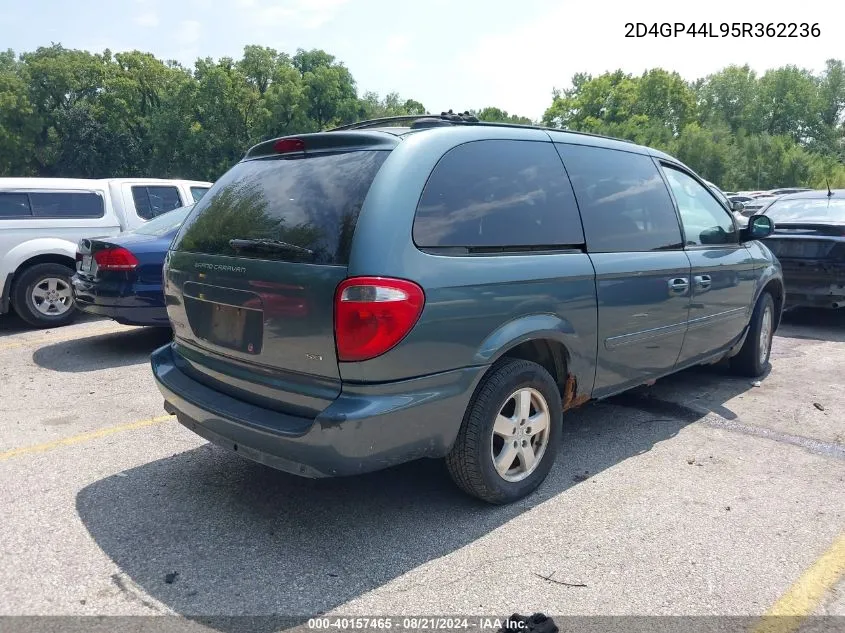 2005 Dodge Grand Caravan Sxt VIN: 2D4GP44L95R362236 Lot: 40157465