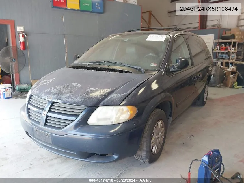 2D4GP24RX5R108494 2005 Dodge Grand Caravan Se