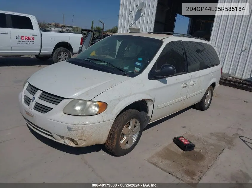 2005 Dodge Grand Caravan Sxt VIN: 2D4GP44L25R585184 Lot: 40179830