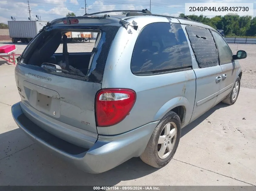 2005 Dodge Grand Caravan Sxt VIN: 2D4GP44L65R432730 Lot: 40261154