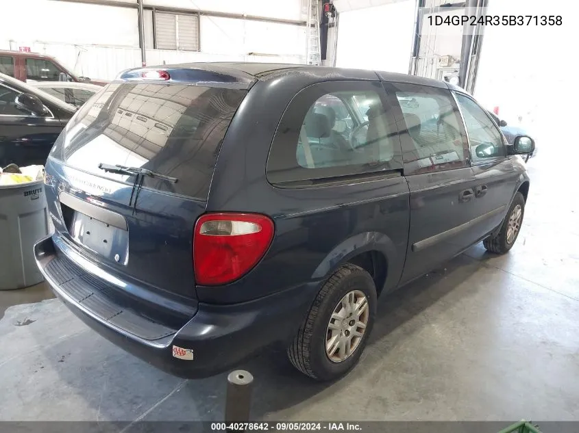 1D4GP24R35B371358 2005 Dodge Grand Caravan Se