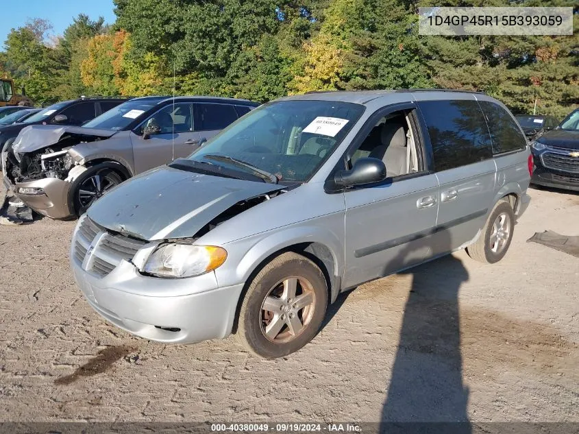 2005 Dodge Caravan Sxt VIN: 1D4GP45R15B393059 Lot: 40380049