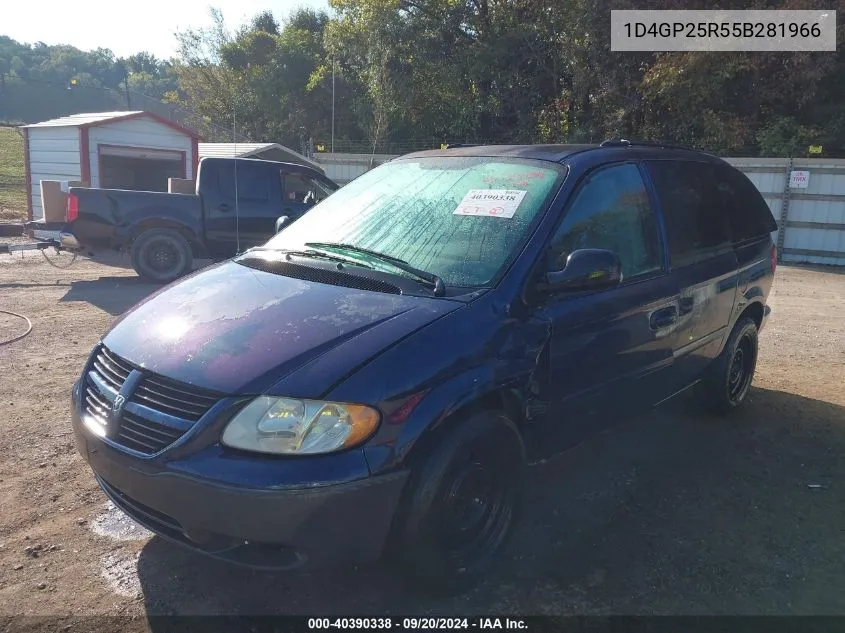 2005 Dodge Caravan Se VIN: 1D4GP25R55B281966 Lot: 40390338