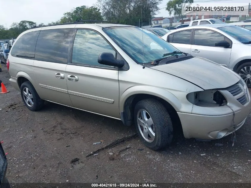 2005 Dodge Grand Caravan Sxt VIN: 2D8GP44L95R288170 Lot: 40421615