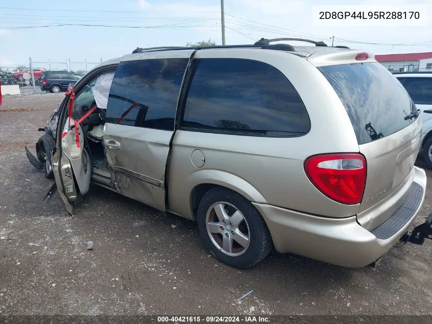 2005 Dodge Grand Caravan Sxt VIN: 2D8GP44L95R288170 Lot: 40421615