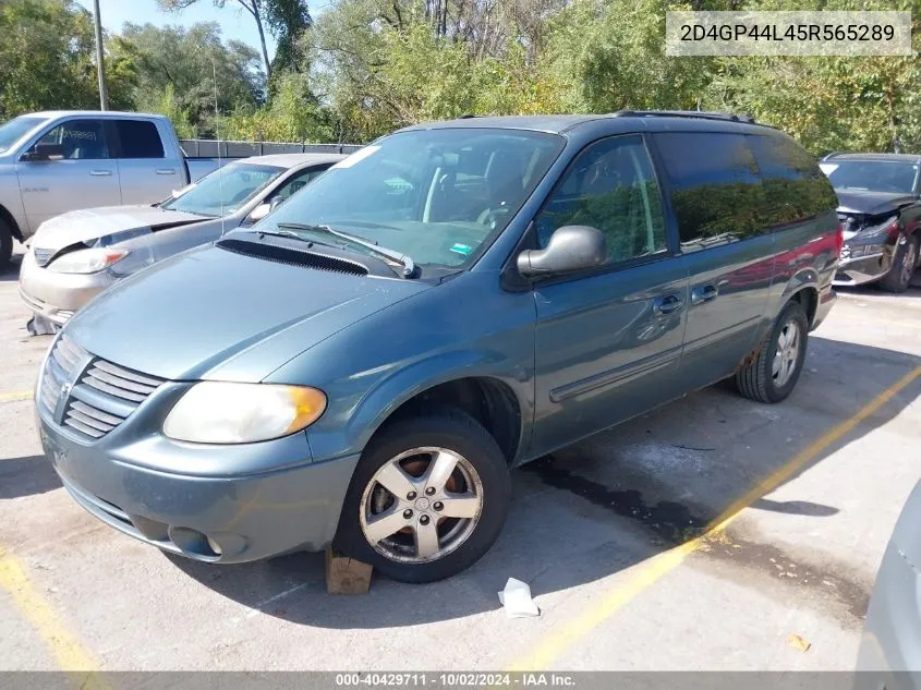 2005 Dodge Grand Caravan Sxt VIN: 2D4GP44L45R565289 Lot: 40429711