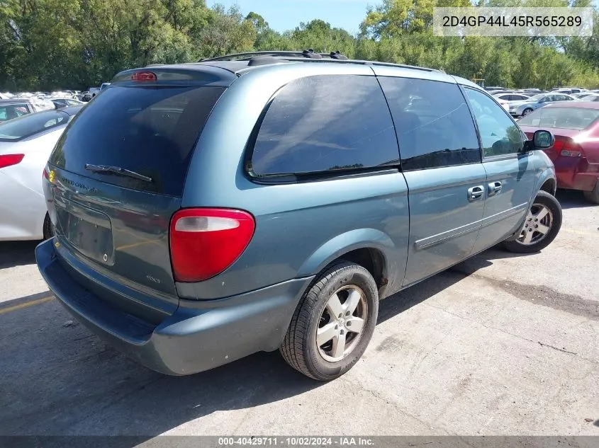 2005 Dodge Grand Caravan Sxt VIN: 2D4GP44L45R565289 Lot: 40429711