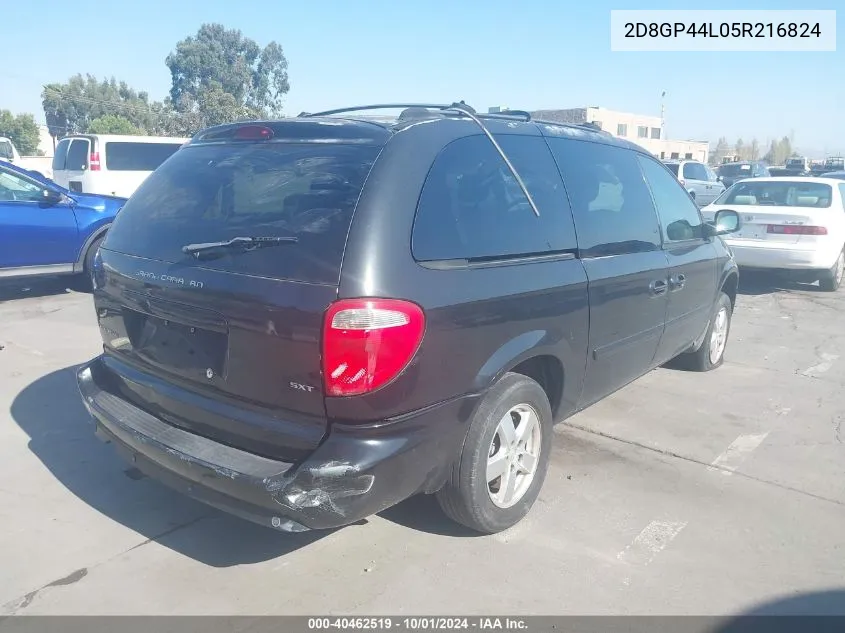 2D8GP44L05R216824 2005 Dodge Grand Caravan Sxt