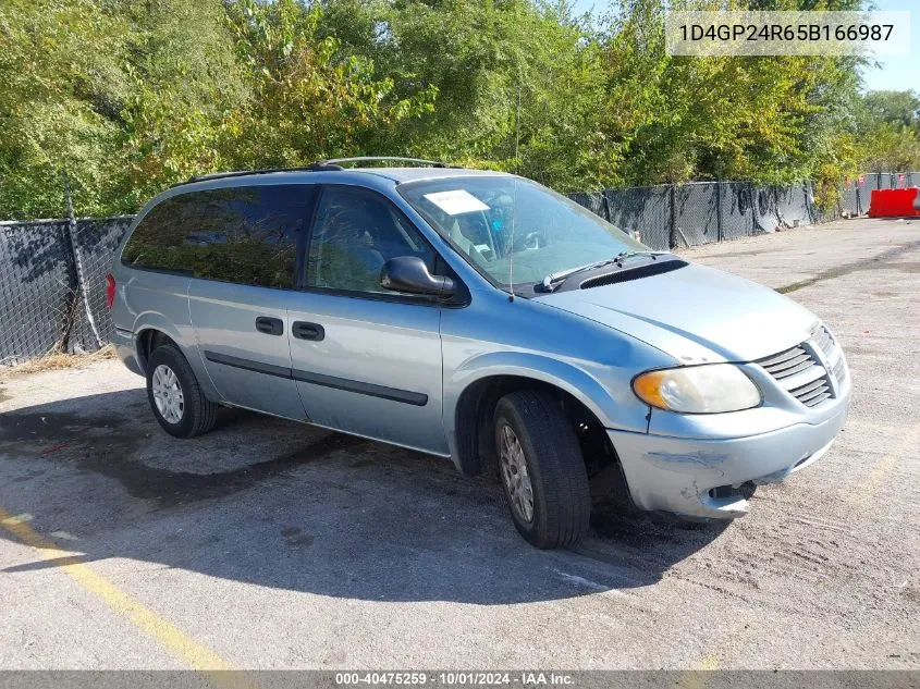 2005 Dodge Grand Caravan Se VIN: 1D4GP24R65B166987 Lot: 40475259