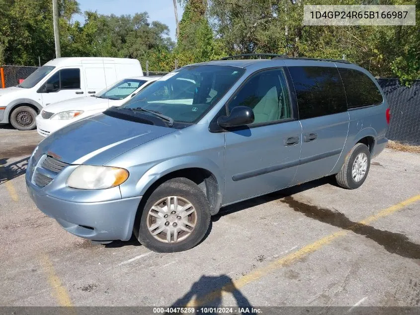 2005 Dodge Grand Caravan Se VIN: 1D4GP24R65B166987 Lot: 40475259