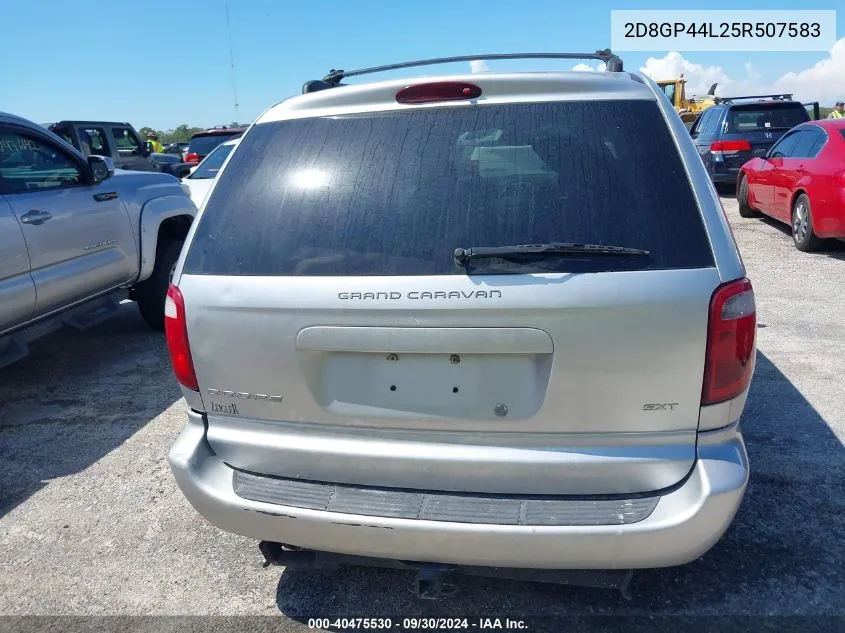 2005 Dodge Grand Caravan Sxt VIN: 2D8GP44L25R507583 Lot: 40475530