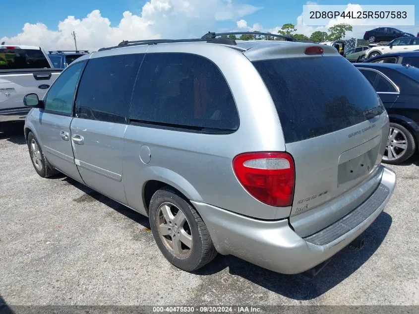 2005 Dodge Grand Caravan Sxt VIN: 2D8GP44L25R507583 Lot: 40475530