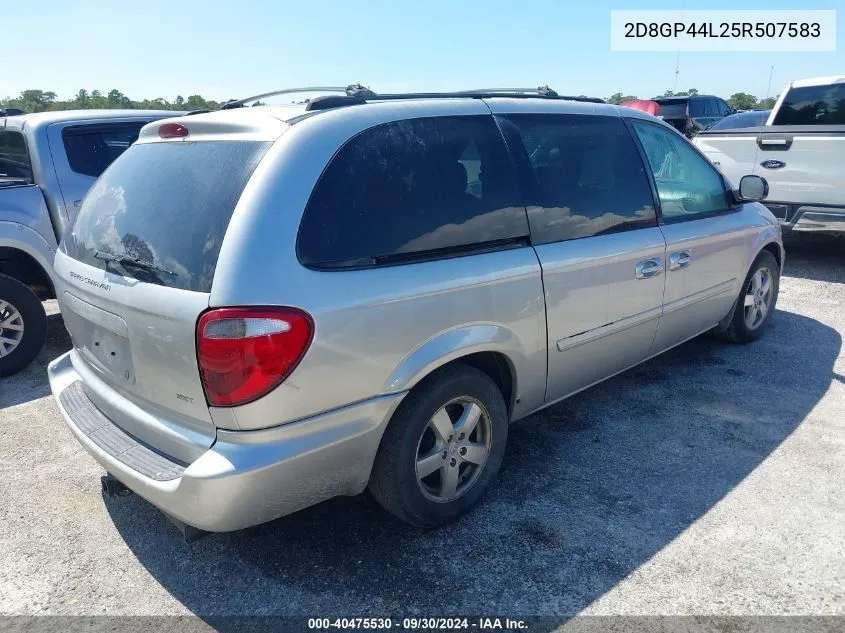 2005 Dodge Grand Caravan Sxt VIN: 2D8GP44L25R507583 Lot: 40475530