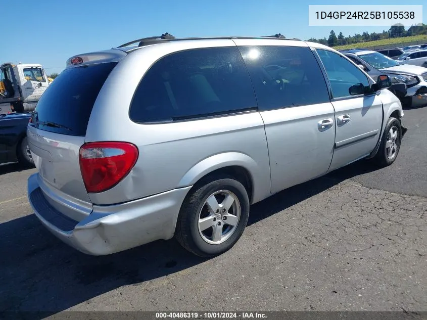 2005 Dodge Grand Caravan VIN: 1D4GP24R25B105538 Lot: 40486319