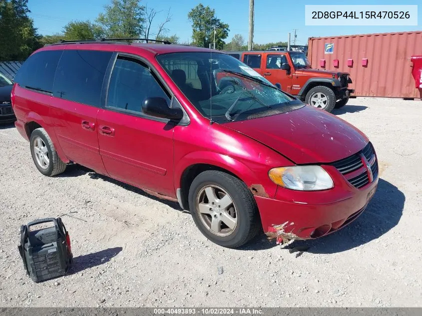 2005 Dodge Grand Caravan Sxt VIN: 2D8GP44L15R470526 Lot: 40493893