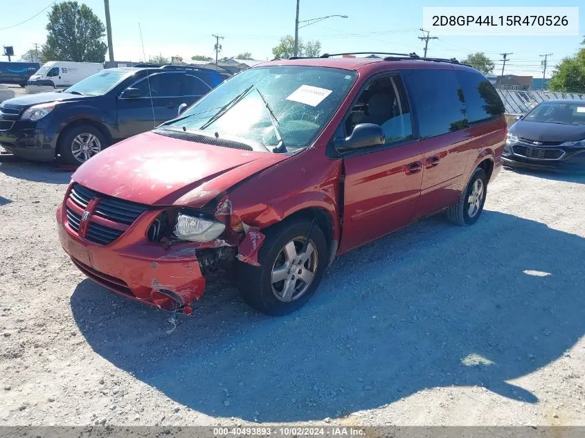 2005 Dodge Grand Caravan Sxt VIN: 2D8GP44L15R470526 Lot: 40493893